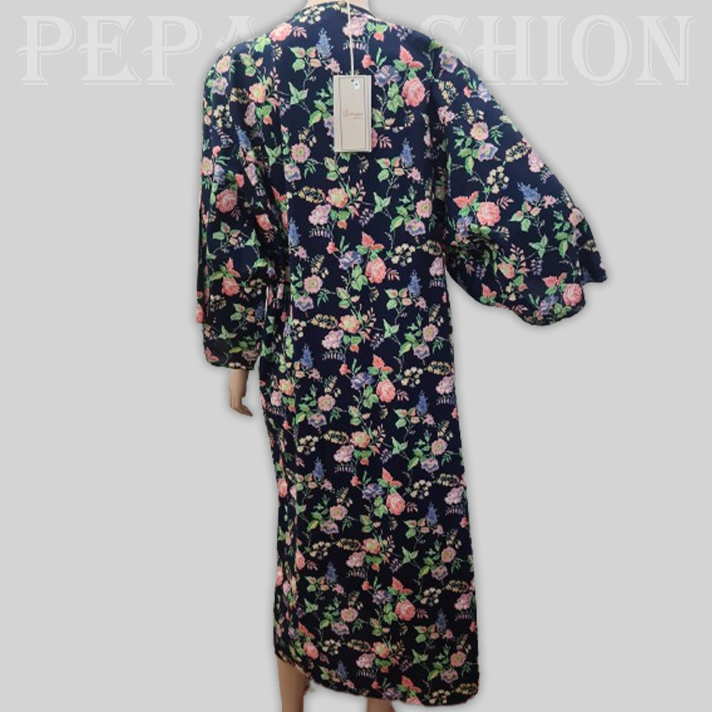 VESTIDO GEYSA FLORAL MANGA FRANCESA