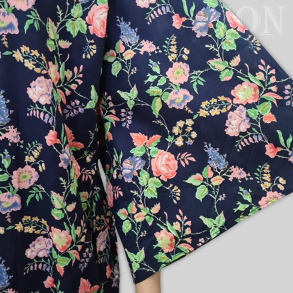 VESTIDO GEYSA FLORAL MANGA FRANCESA