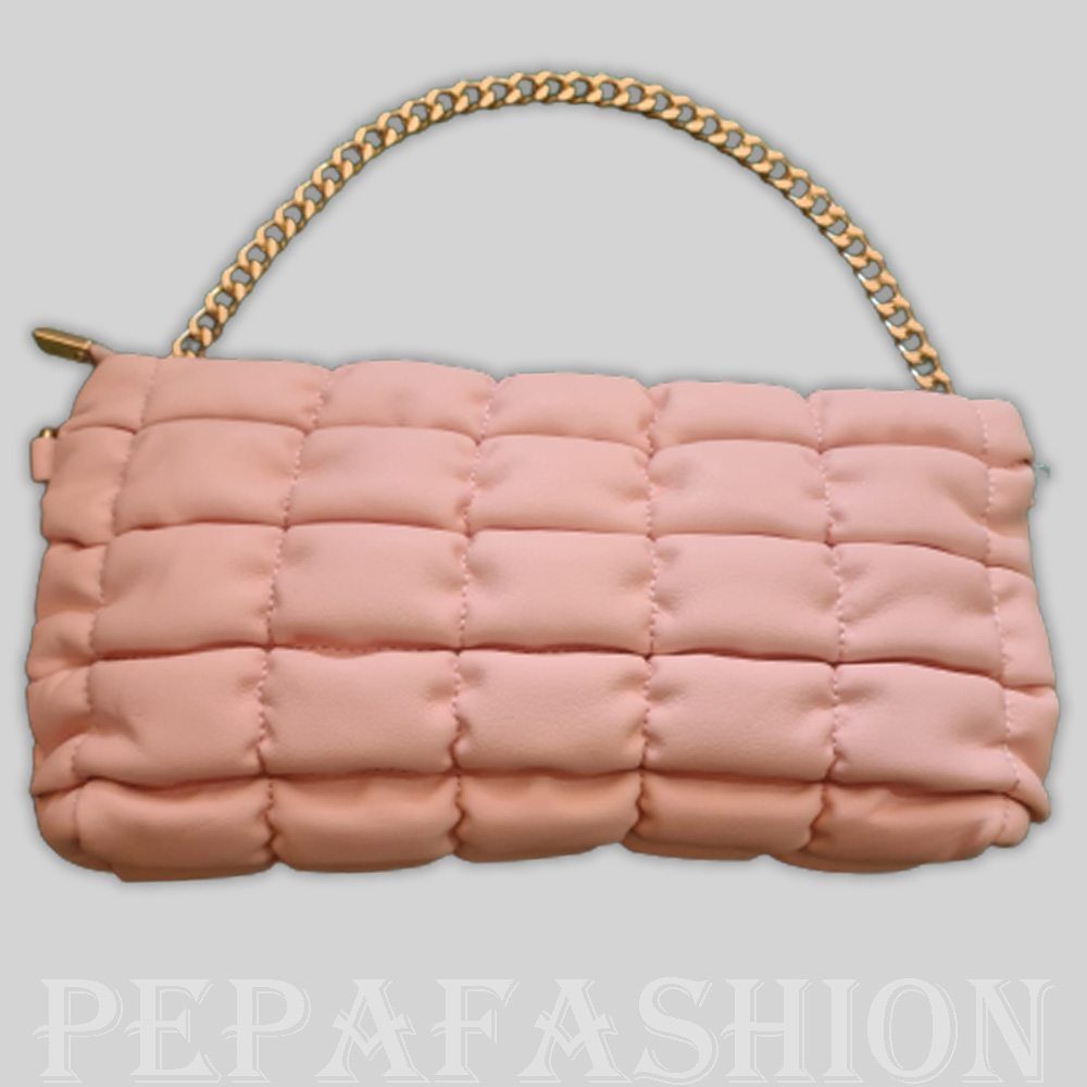BOLSO ACOLCHADO DULCINEA ROSA PALO 1