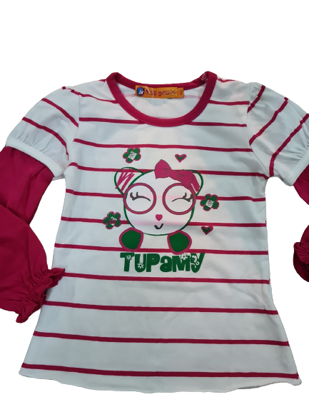 CAMISETA INFANTIL NIÑA OSA M/ LARGA
