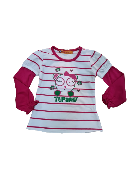 CAMISETA INFANTIL NIÑA OSA M/ LARGA