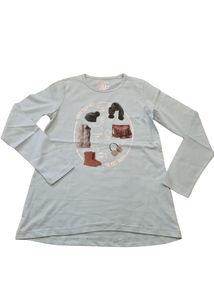 CAMISETA JUNIOR NIÑA MOTIVOS INVIERNO