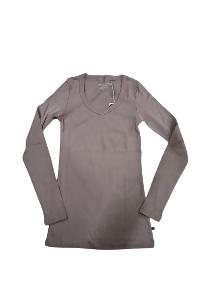 CAMISETA MUJER PICO M-LARGA ESPECIAL  LARGO 69CM