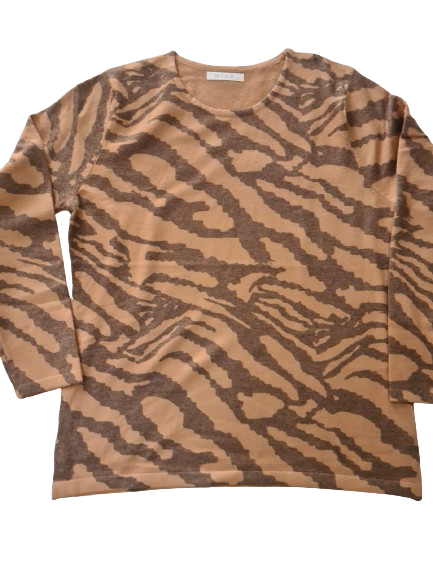 SUÉTER ANIMAL PRINT MUJER LANA FINA