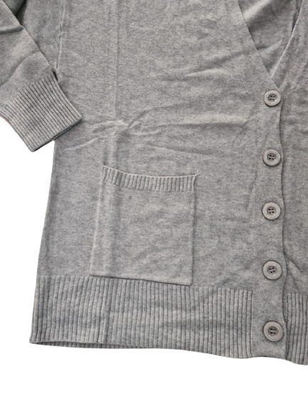 CHAQUETA PUNTO LANA OVERSIZE MUJER